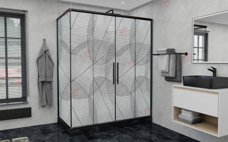 Душевой уголок AvaCan FB2 170-190 + SB80 MT чёрный